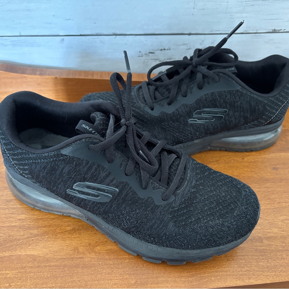 Skechers Women’s Charcoal Black Memory Foam Sneakers